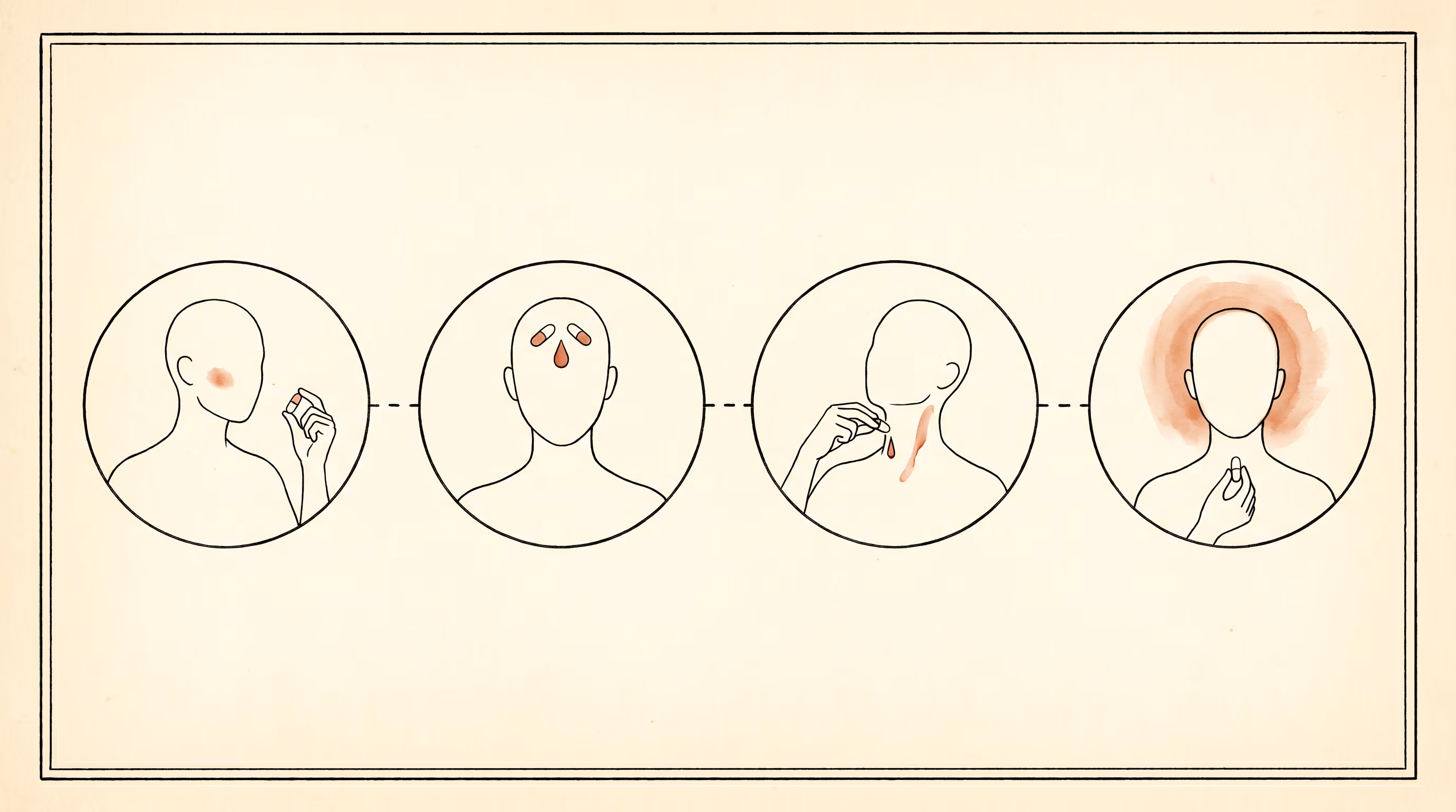 Morning ritual timeline — the sequence of products for the 6–7am window.